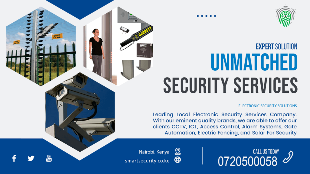 electronic security cctv nairobi electric fence metal detectors biometrics cameras alarms